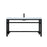 Elegant Lighting Raya 60" Bathroom Vanity, Black - VF14560BK