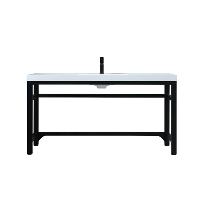 Elegant Lighting Raya 60" Bathroom Vanity, Black - VF14560BK