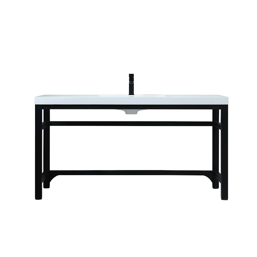 Elegant Lighting Raya 60" Bathroom Vanity, Black - VF14560BK
