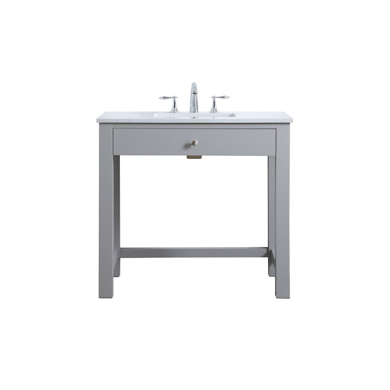 Elegant Lighting Hudson 36" Bathroom Vanity, Grey - VF14836GR