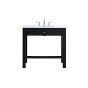 Elegant Lighting Hudson 36" Bathroom Vanity, Black - VF14836MBK