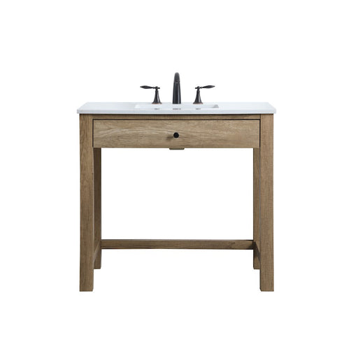 Elegant Lighting Hudson 36" Bathroom Vanity, Natural Oak - VF14836NT