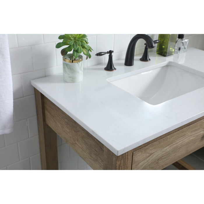 Elegant Lighting Hudson 36" Bathroom Vanity, Natural Oak
