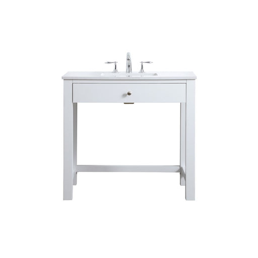 Elegant Lighting Hudson 36" Bathroom Vanity, White - VF14836WH