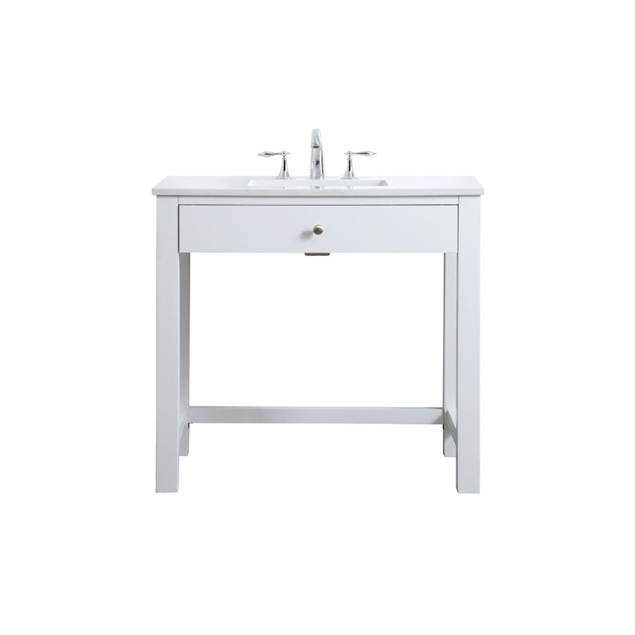 Elegant Lighting Hudson 36" Bathroom Vanity, White - VF14836WH