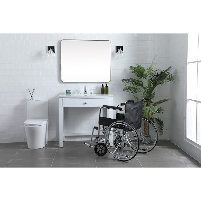 Elegant Lighting Hudson 36" Bathroom Vanity, White