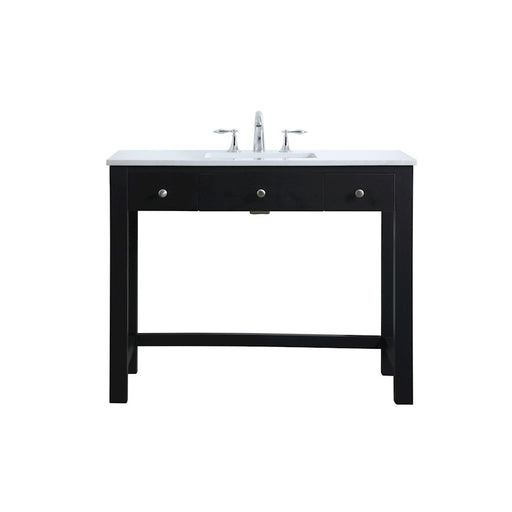 Elegant Lighting Hudson 42" Bathroom Vanity, Black - VF14842MBK