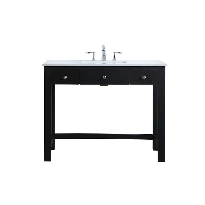 Elegant Lighting Hudson 42" Bathroom Vanity, Black - VF14842MBK
