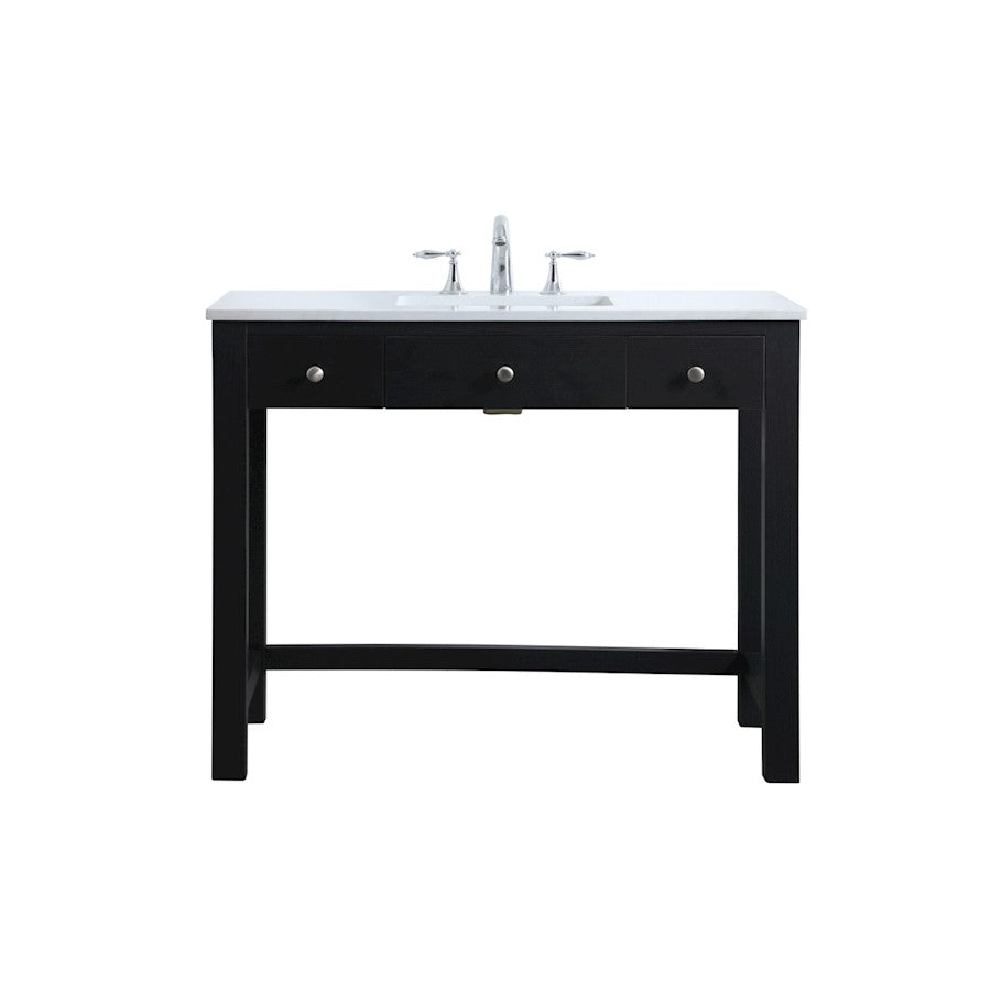 Elegant Lighting Hudson 42" Bathroom Vanity, Black - VF14842MBK