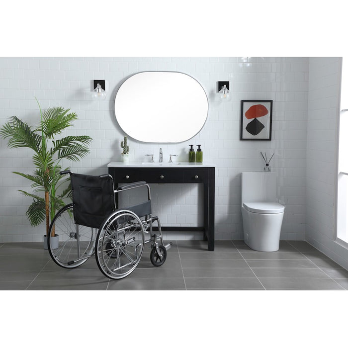 Elegant Lighting Hudson 42" Bathroom Vanity, Black