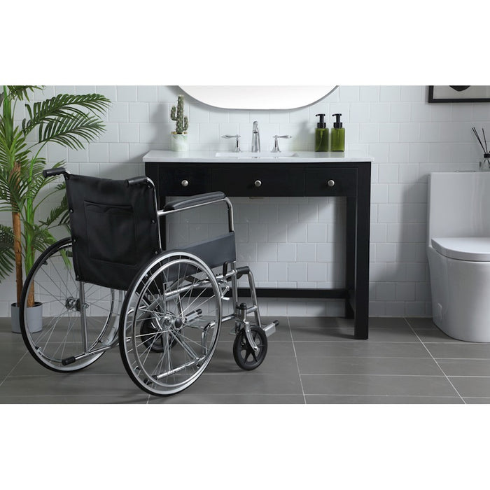 Elegant Lighting Hudson 42" Bathroom Vanity, Black