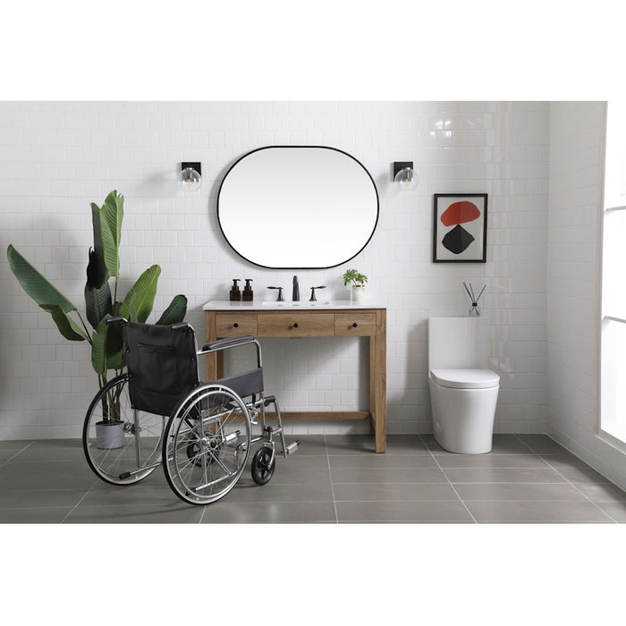 Elegant Lighting Hudson 42" Bathroom Vanity, Natural Oak