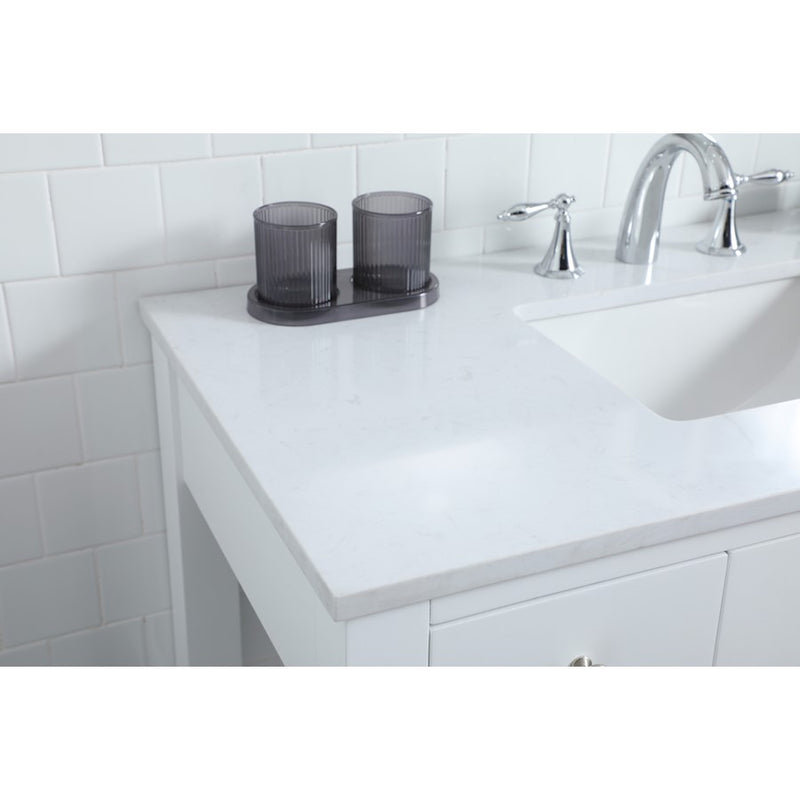 Elegant Lighting Hudson 42" Bathroom Vanity, White