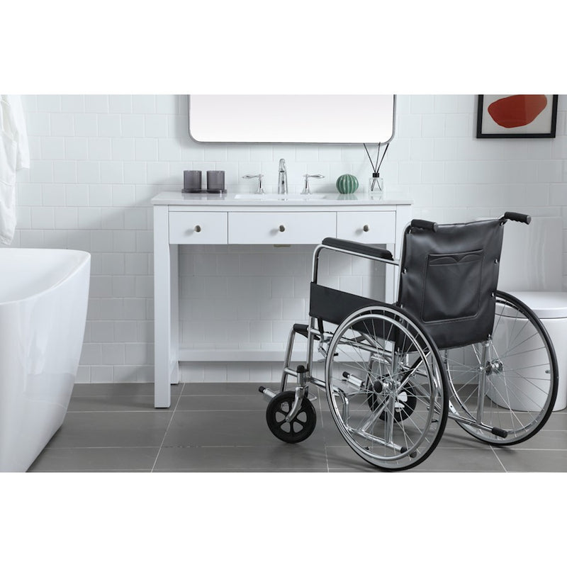 Elegant Lighting Hudson 42" Bathroom Vanity, White