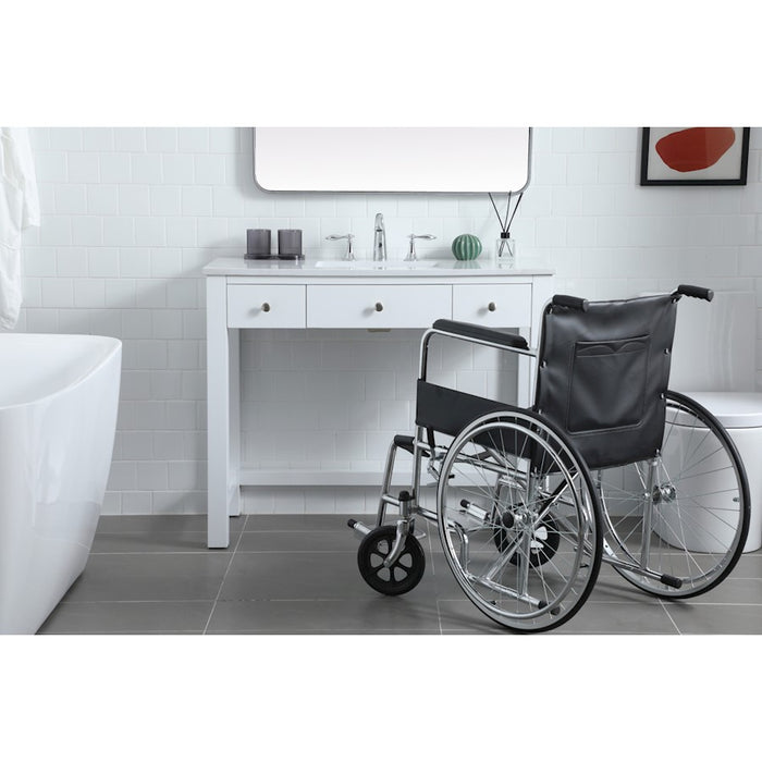 Elegant Lighting Hudson 42" Bathroom Vanity, White