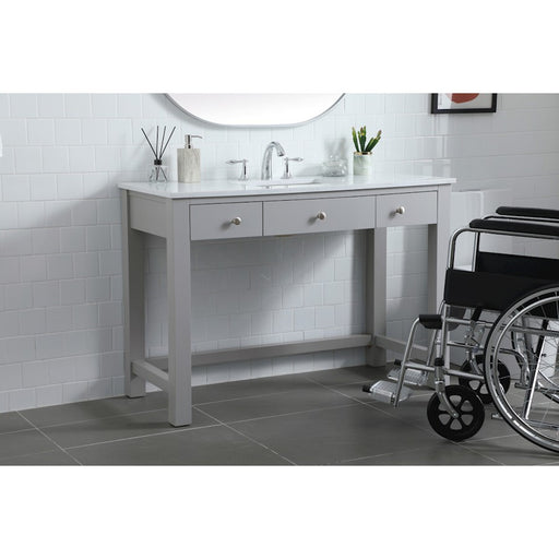Elegant Lighting Hudson 48" Bathroom Vanity, Grey