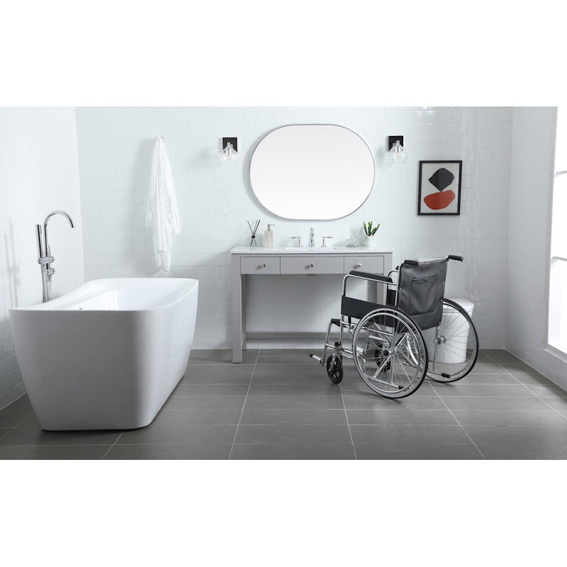 Elegant Lighting Hudson 48" Bathroom Vanity, Grey