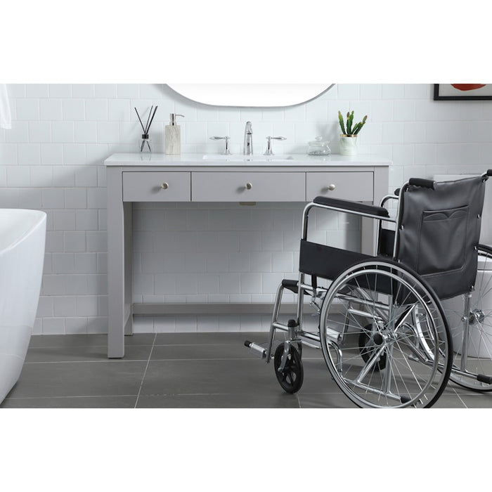 Elegant Lighting Hudson 48" Bathroom Vanity, Grey