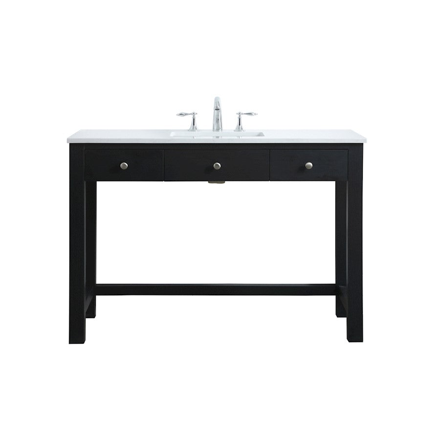 Elegant Lighting Hudson 48" Bathroom Vanity, Black - VF14848MBK