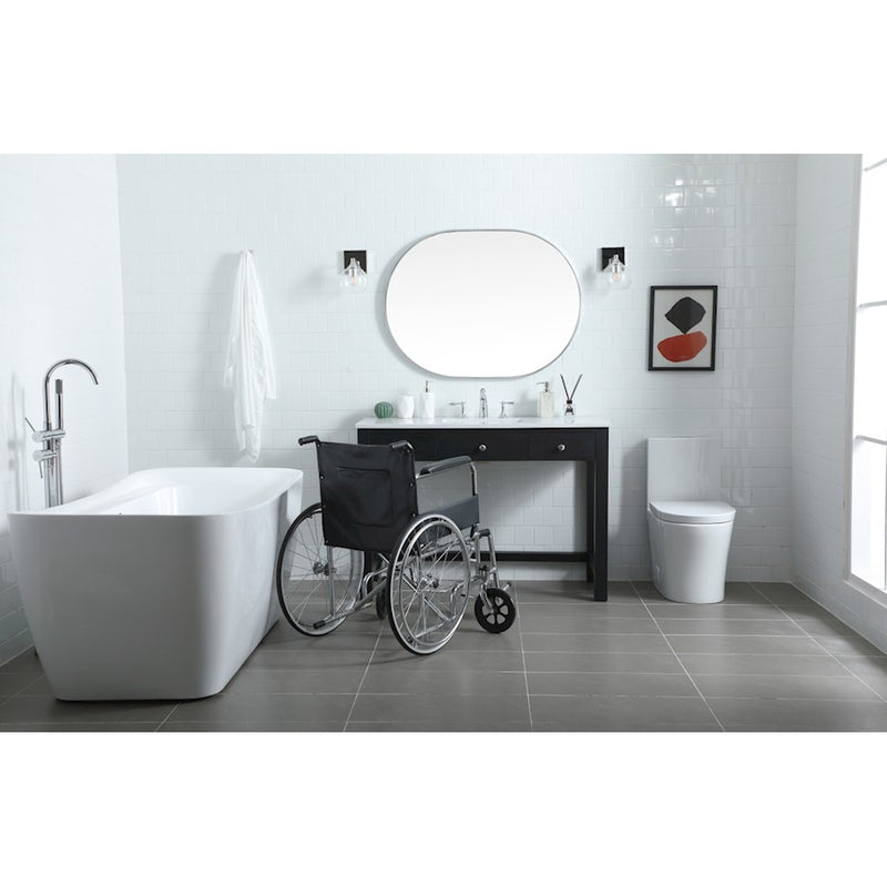 Elegant Lighting Hudson 48" Bathroom Vanity, Black
