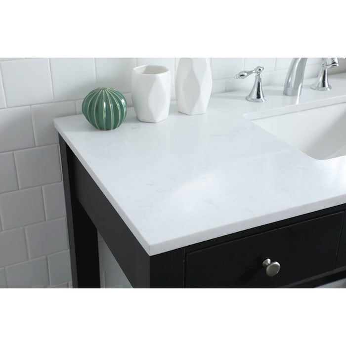 Elegant Lighting Hudson 48" Bathroom Vanity, Black