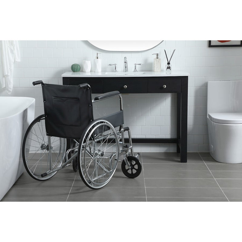 Elegant Lighting Hudson 48" Bathroom Vanity, Black