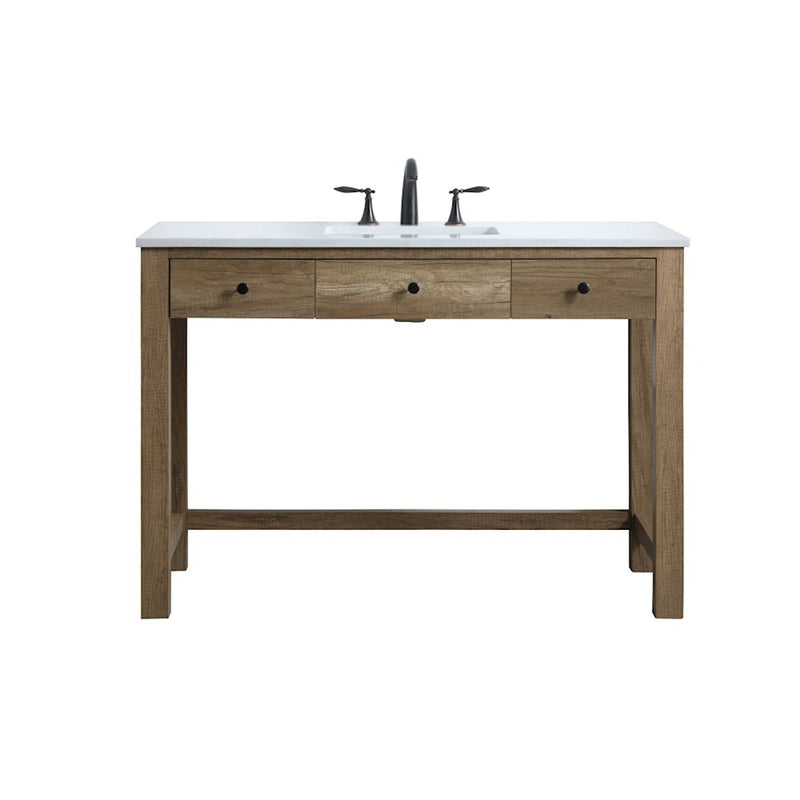 Elegant Lighting Hudson 48" Bathroom Vanity, Natural Oak - VF14848NT