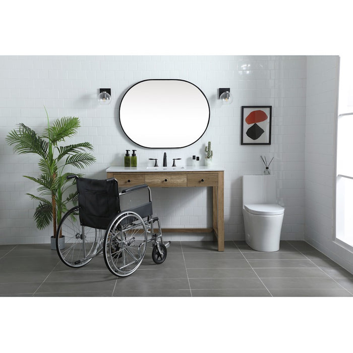 Elegant Lighting Hudson 48" Bathroom Vanity, Natural Oak