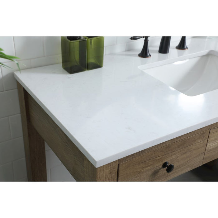 Elegant Lighting Hudson 48" Bathroom Vanity, Natural Oak