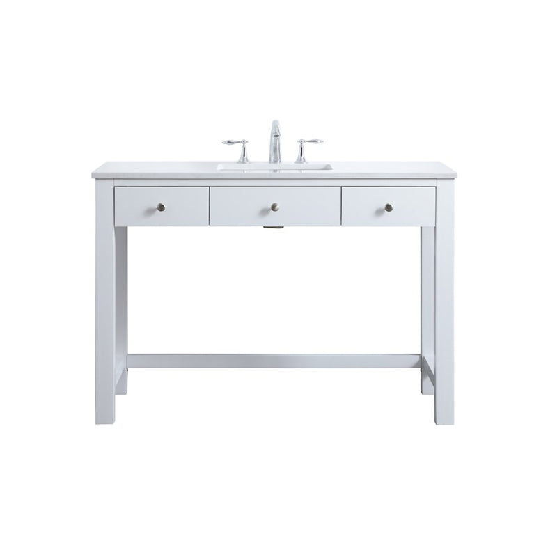 Elegant Lighting Hudson 48" Bathroom Vanity, White - VF14848WH