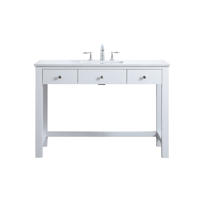 Elegant Lighting Hudson 48" Bathroom Vanity, White - VF14848WH