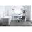 Elegant Lighting Hudson 48" Bathroom Vanity, White