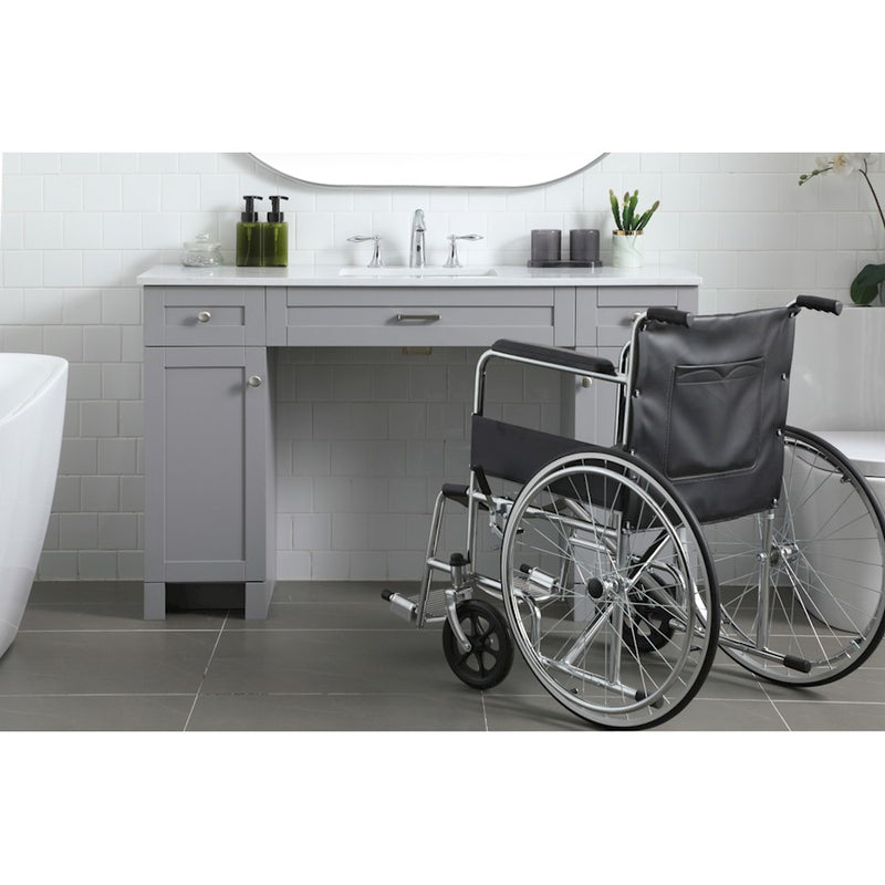 Elegant Lighting Cooper 54"L Bathroom Vanity, Grey