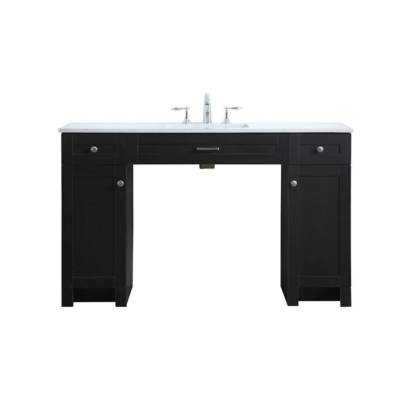 Elegant Lighting Cooper 54"L Bathroom Vanity, Black - VF14954MBK