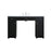 Elegant Lighting Cooper 54"L Bathroom Vanity, Black - VF14954MBK