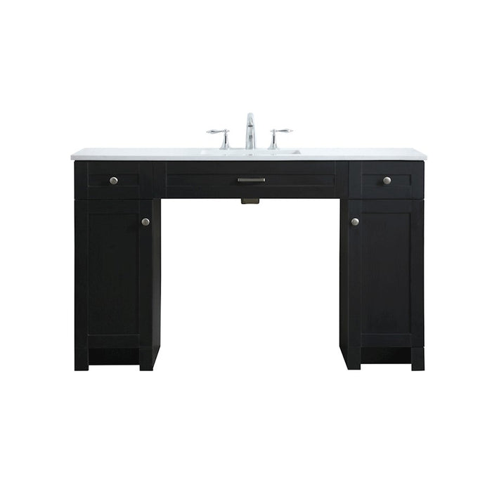 Elegant Lighting Cooper 54"L Bathroom Vanity, Black - VF14954MBK