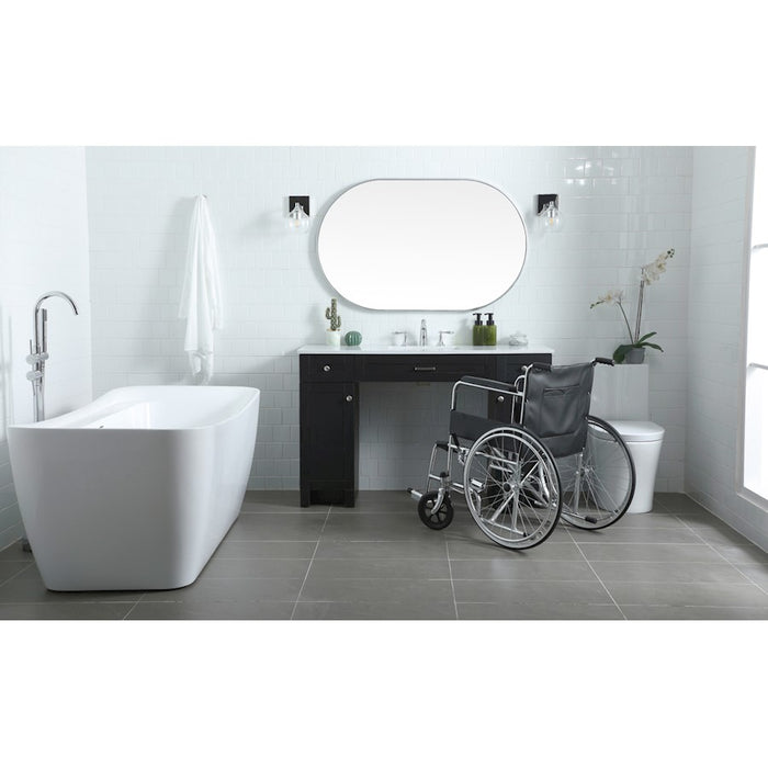 Elegant Lighting Cooper 54"L Bathroom Vanity, Black