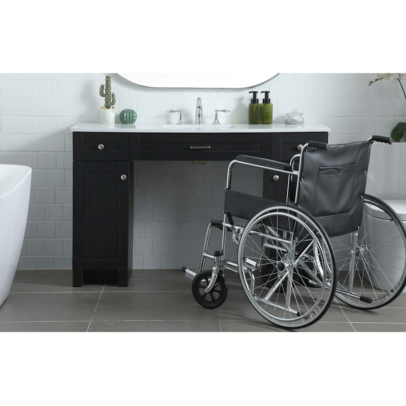 Elegant Lighting Cooper 54"L Bathroom Vanity, Black