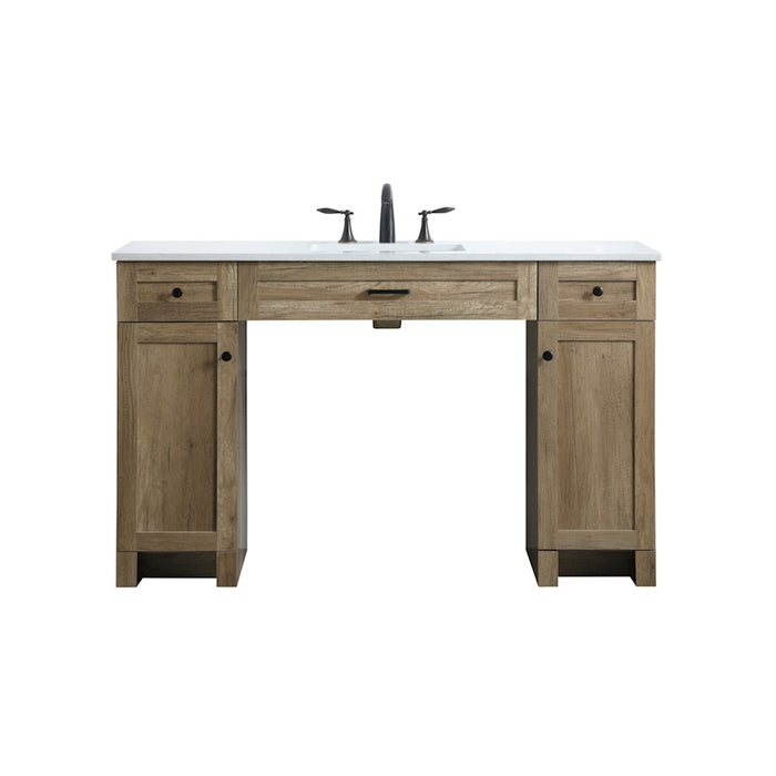 Elegant Lighting Cooper 54"L Bathroom Vanity, Natural Oak - VF14954NT