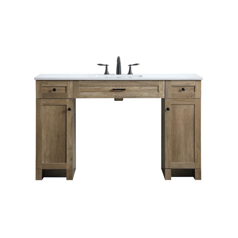 Elegant Lighting Cooper 54"L Bathroom Vanity, Natural Oak - VF14954NT