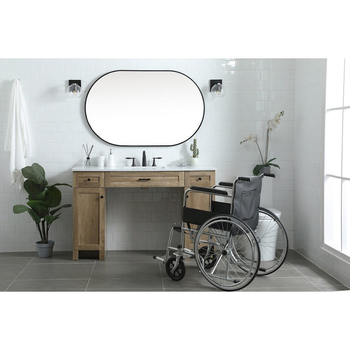 Elegant Lighting Cooper 54"L Bathroom Vanity, Natural Oak