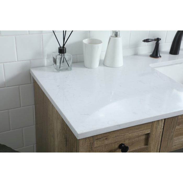 Elegant Lighting Cooper 54"L Bathroom Vanity, Natural Oak