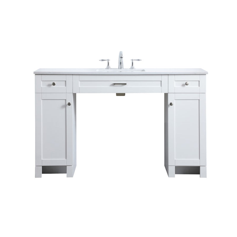 Elegant Lighting Cooper 54"L Bathroom Vanity, White - VF14954WH