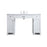 Elegant Lighting Cooper 54"L Bathroom Vanity, White - VF14954WH