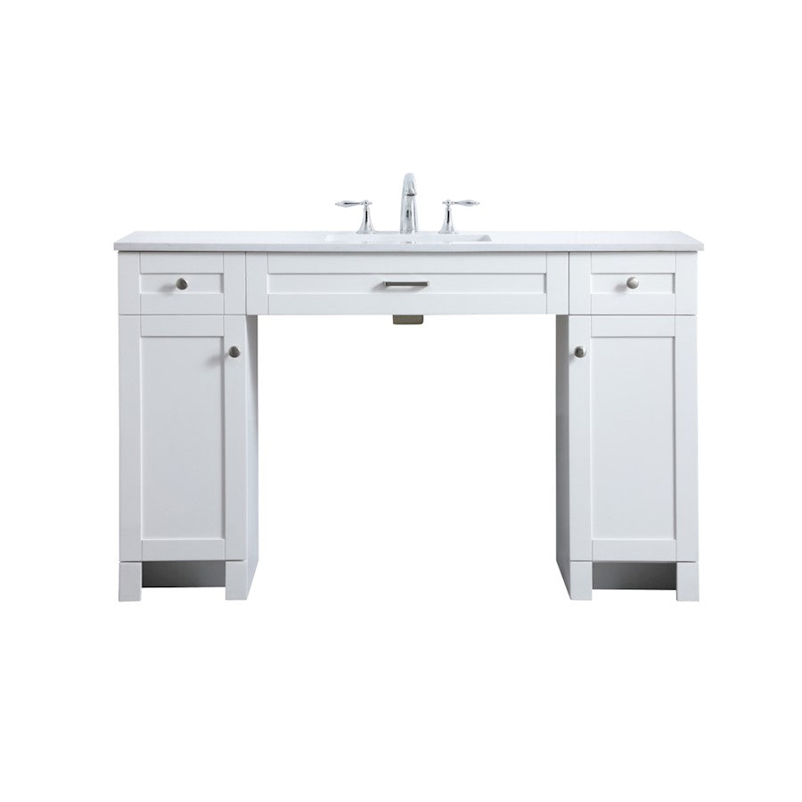 Elegant Lighting Cooper 54"L Bathroom Vanity, White - VF14954WH