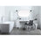Elegant Lighting Cooper 54"L Bathroom Vanity, White