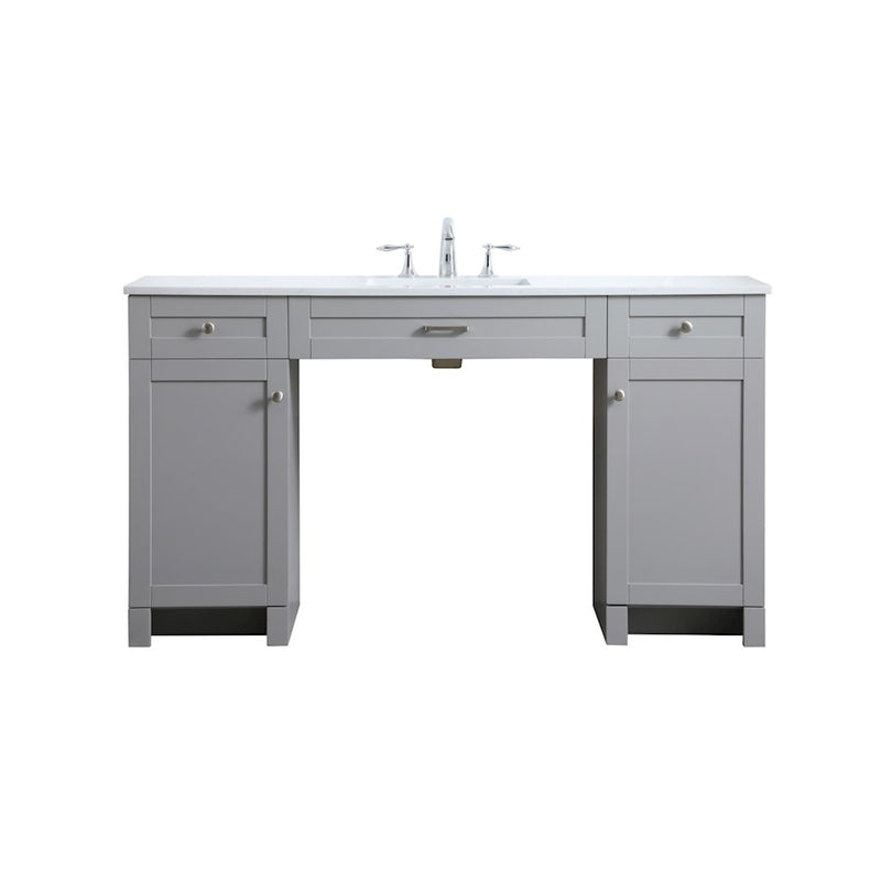 Elegant Lighting Cooper 60"L Bathroom Vanity, Grey - VF14960GR