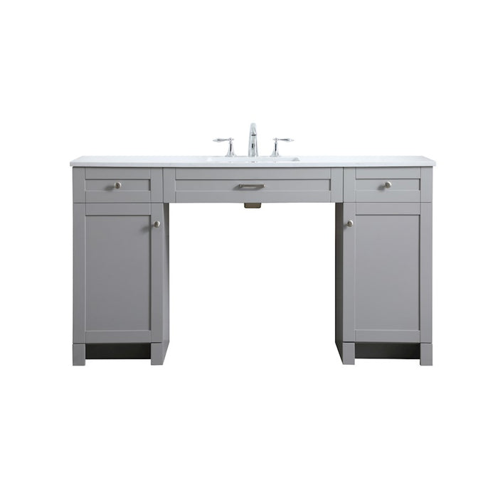 Elegant Lighting Cooper 60"L Bathroom Vanity, Grey - VF14960GR