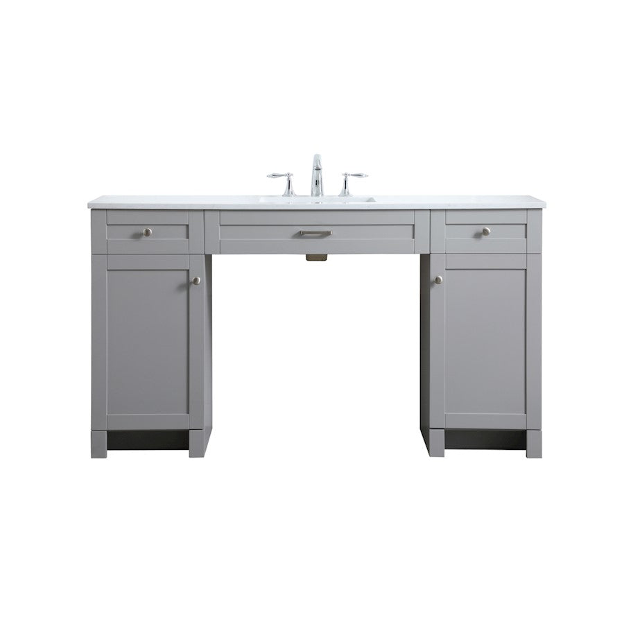 Elegant Lighting Cooper 60"L Bathroom Vanity, Grey - VF14960GR