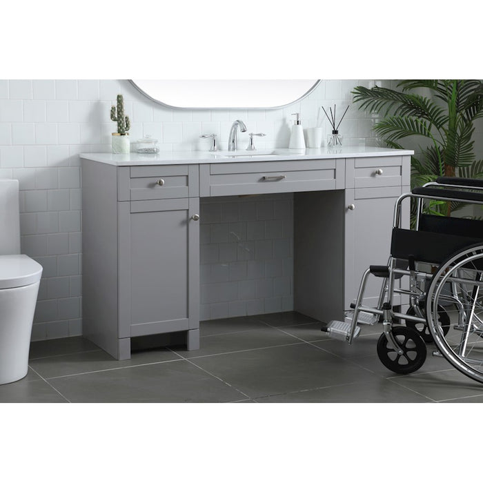 Elegant Lighting Cooper 60"L Bathroom Vanity, Grey